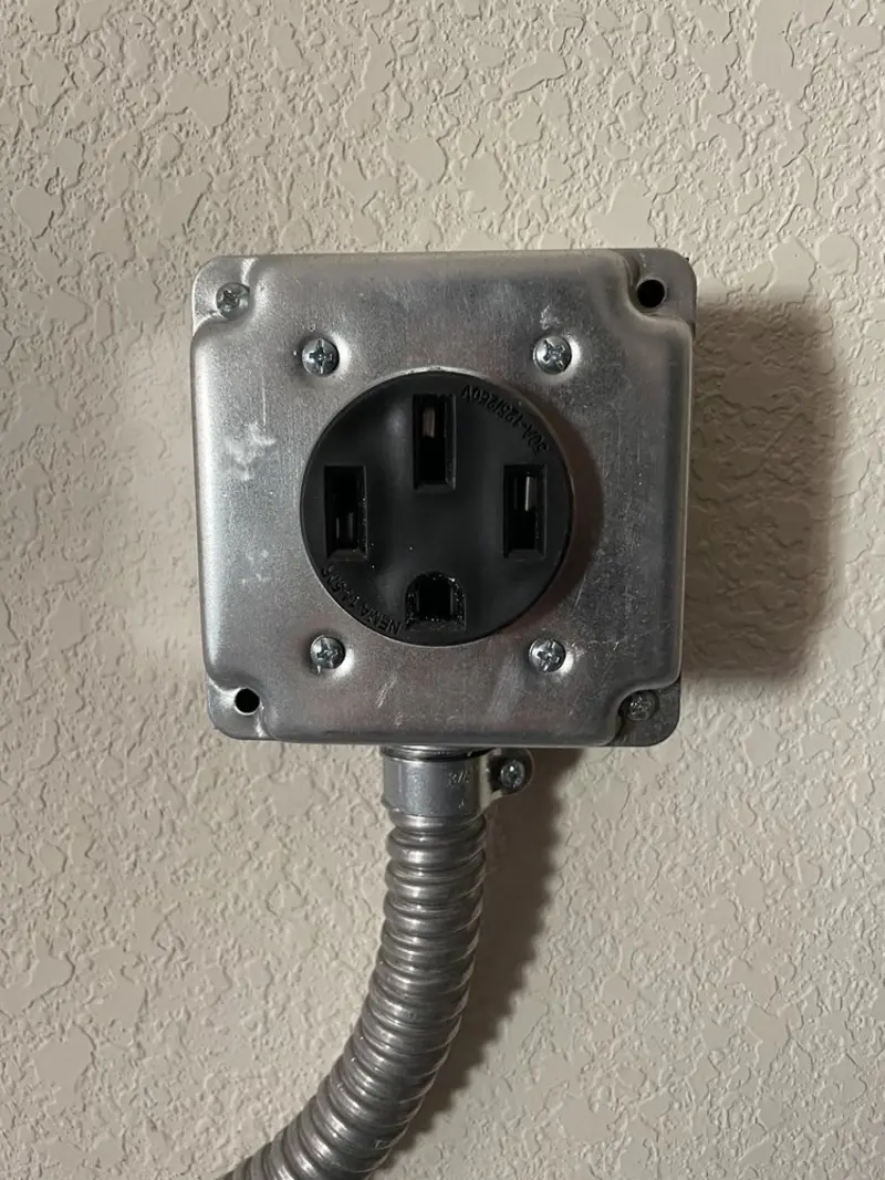 NEMA 14-50 outlet installed for Electrical Panel Upgrade in Thonotosassa